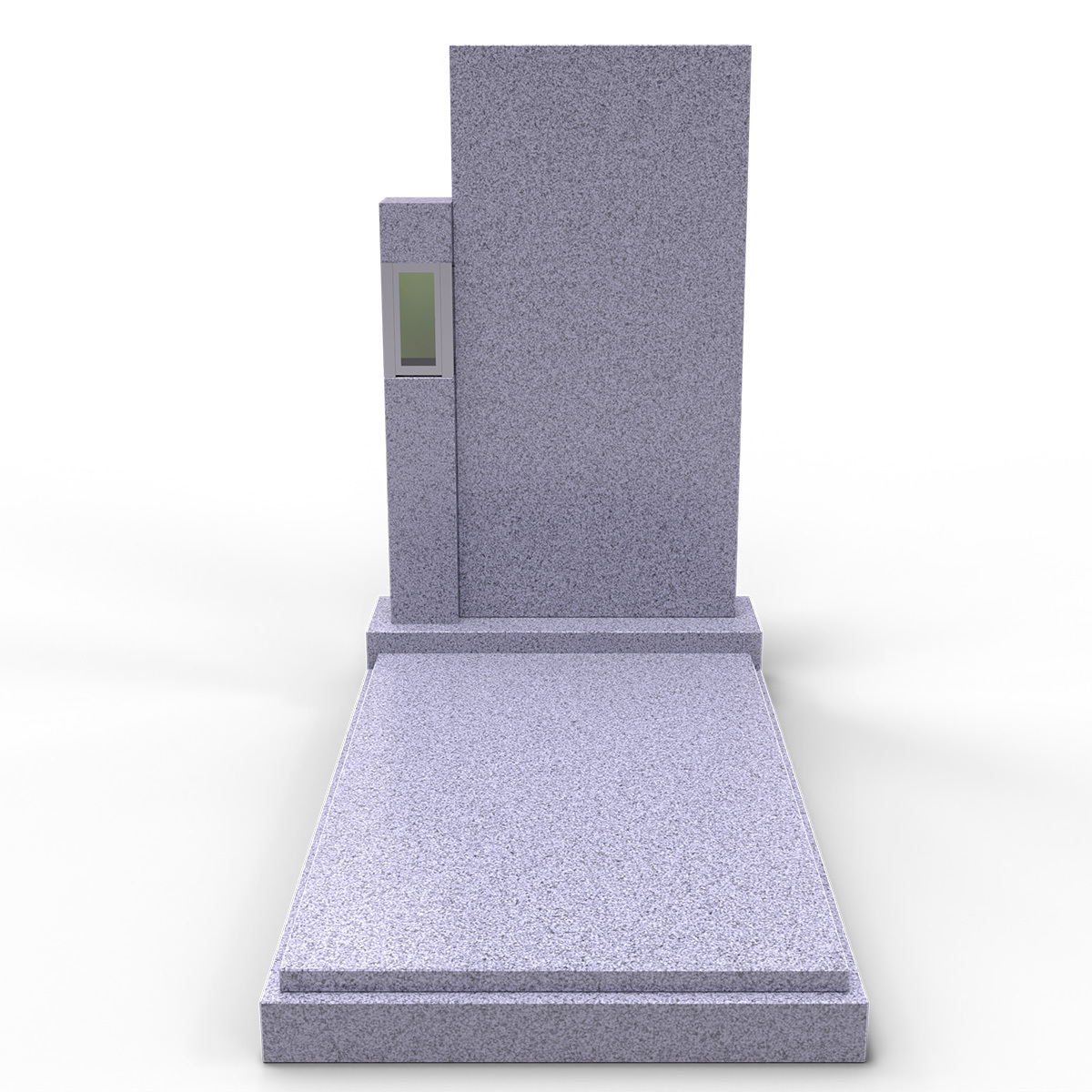 Составной памятник из серого гранита